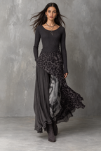 Orla | Scoop-Neck Layered Maxi Dress