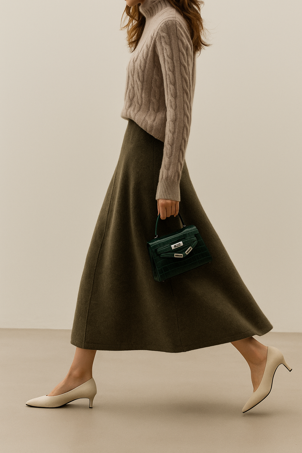 Executive Wool Skirt