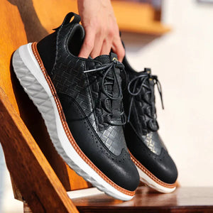Ultra-Comfortable Leather Sneakers