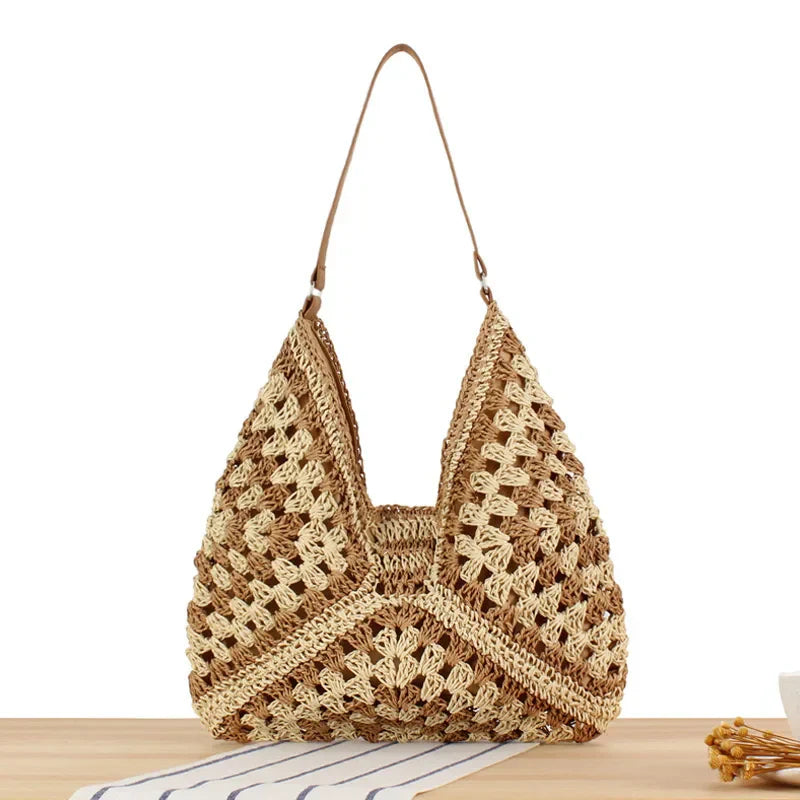 The Sun-Kissed Crochet Tote Bag