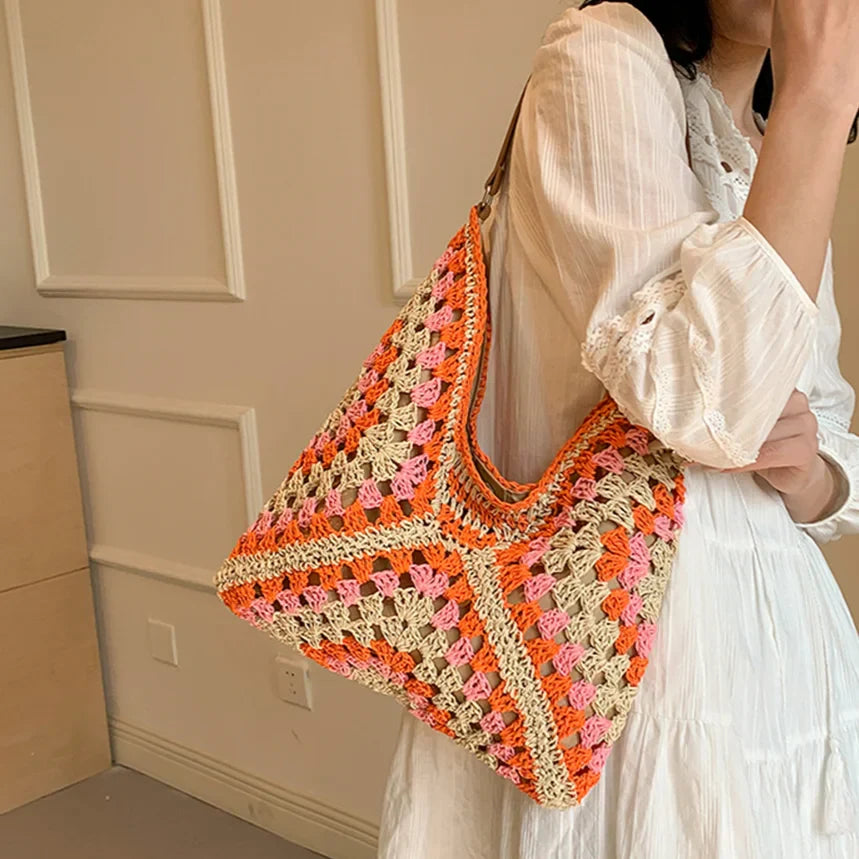 The Sun-Kissed Crochet Tote Bag