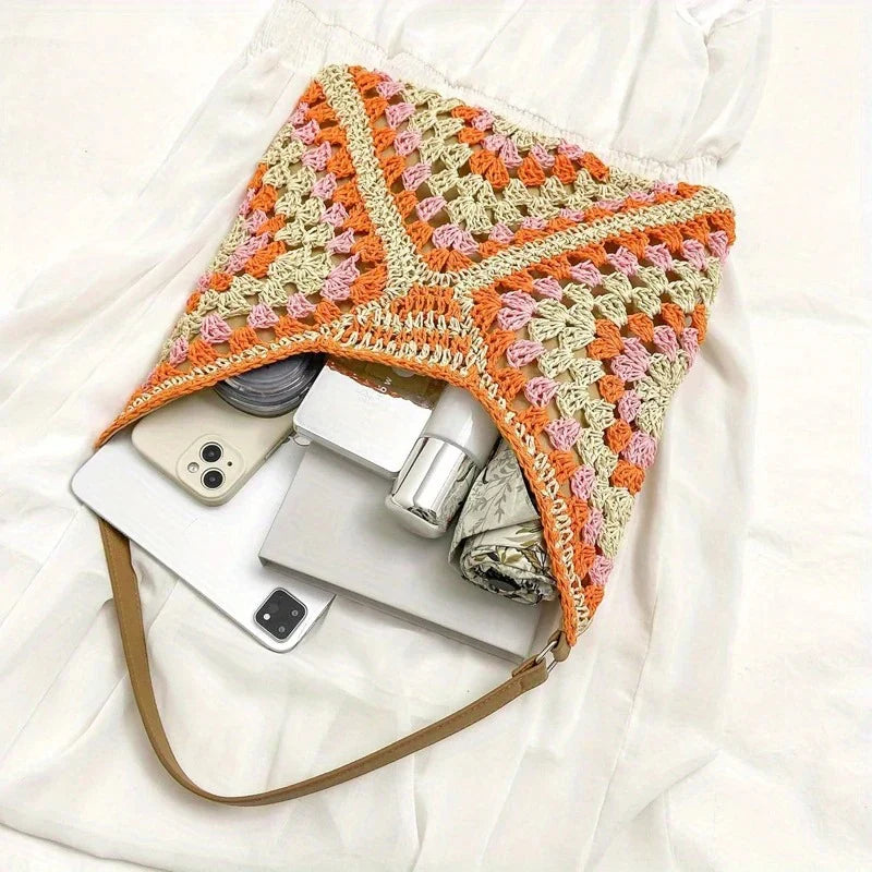 The Sun-Kissed Crochet Tote Bag