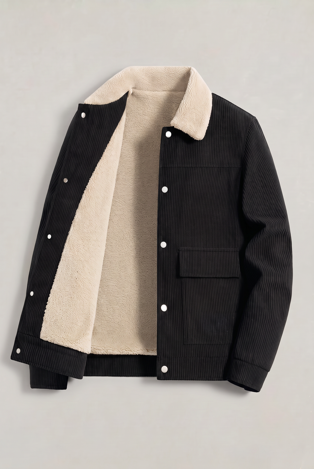Thomas | Fleece-Collar Corduroy Jacket — view 7