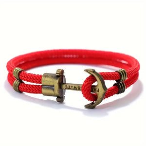 Marine-Themed Anchor Rope Bracelet