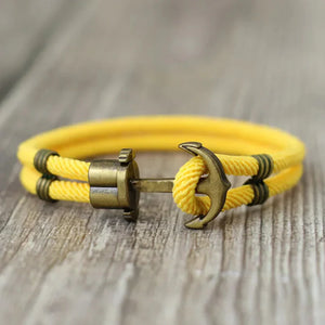 Marine-Themed Anchor Rope Bracelet