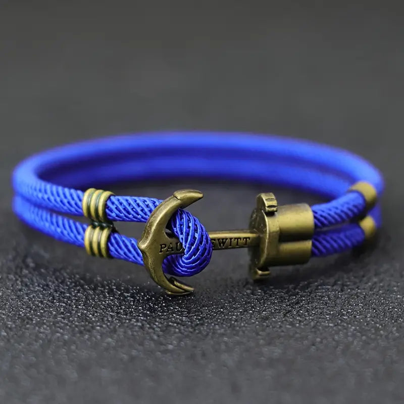 Marine-Themed Anchor Rope Bracelet