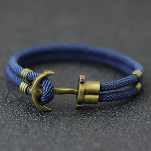 Marine-Themed Anchor Rope Bracelet