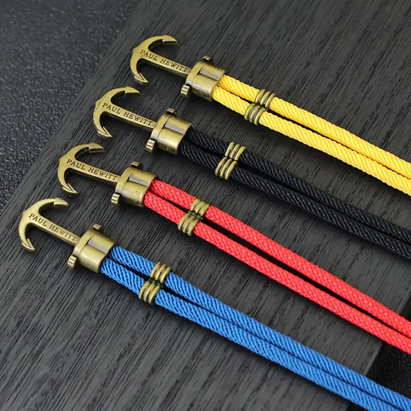 Marine-Themed Anchor Rope Bracelet