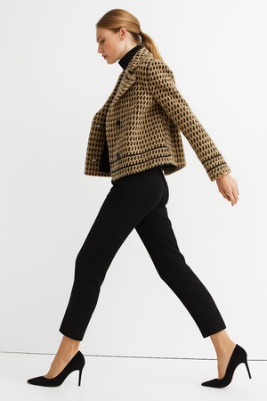 Vionne Houndstooth Knit Jacket